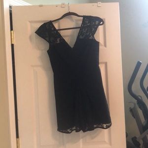 Lace black bcbg romper